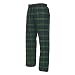 Blackwatch tartan plaid check tie cord flannel cotton pants for lounging, sleep, sports. Unisex relaxed fit, available in 5 Adult size