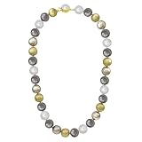20 Multi-Colored Pearl Strand Necklace