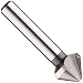 Dormer G154 High-Speed Steel Countersink, Uncoated (Bright) Finish, 3 Flute, Round Shank, 82 Degree Chamfer, 10 mm Shank Dia, 20.5 mm Body Dia