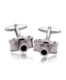 Classic Camera Silver Novelty Cufflinks