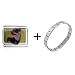 chihuahua27  - Chihuahua Black Italian Charm Bracelet