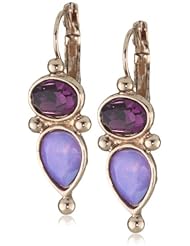 1928 Jewelry Morado Amor Elongated Teardrop Earrings