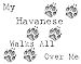 My Havanese Walks All Over Me Apron