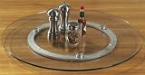 Glass Lazy Susan 32d Aluminum