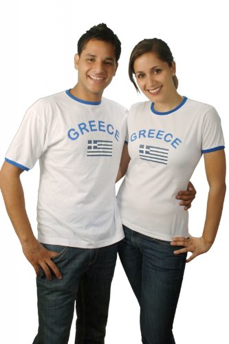 BRUBAKER Griechenland Fan T-Shirt Weiß Gr. XL
