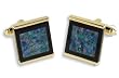 Cufflinks - Opal and Onyx Center