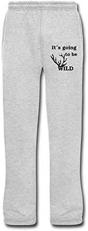 ZHENPIN Men's It Is Going To Be Wild Sweatpants