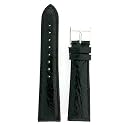 Ladies' Genuine Crocodile Watch Band Black 20mm Watchband Built-In Spring Bars