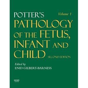 Click here to buy Potter's Pathology of the Fetus, Infant and Child: 2-Volume Set with CD-ROM by Enid Gilbert-Barness AO MD FRCPA FRCPath DSci(hc) MD(hc), Raj P. Kapur MD PhD, Luc Laurier Oligny MSc MD, and Joseph R. Siebert PHD.