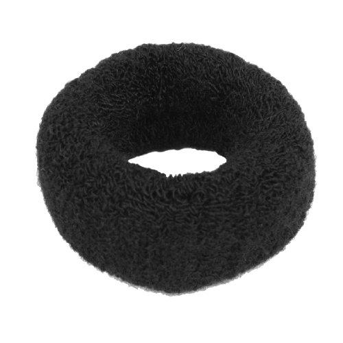 Hairstyling Black Terry Ponytail Holder 1.6