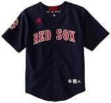 MLB Youth Boston Red Sox Team Color Printed Baseball Jersey (Dark Navy, X-Large)