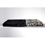 Little Giraffe Luxe Brocade Throw Blanket - Onyx
