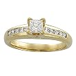 14K Yellow Gold Diamond Engagement Ring - 0.75 Ct.