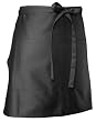 Chef Works F28 Half Bistro Apron, 19-Inch Length by 28-Inch Width, Black