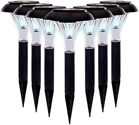 Qualitus Solar Powered LED Garden Stake Lights Perfect for Path, Patio, Deck, &amp; Driveway featuring 2x lumen weatherproof construction energy saving long lasting no wires &amp; easy install (12)