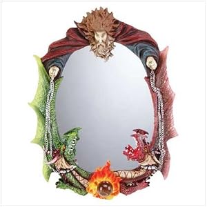 Wizard and Dragons Wall Mirror
