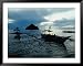 Outrigger Boats at Dusk in Sigaboy, Davao Oriental, Philippines, Southern Mindanao Lonely Planet Collection Framed Art Poster Print by Eric Wheater, 49x39