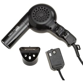 Buy Jerdon JWP12B First Class Pro Style Hair Dryer, 6' Straight Cord, Black