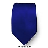 IMAGE OF SK-ADF-3 - Skinny Mens Necktie - Royal Blue