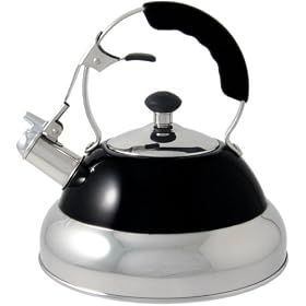 Wesco Classic Line Stainless Steel 2 Litre Stove Top Kettle, Black