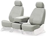 Coverking Custom-Fit Front Bucket Seat Cover - Poly Cotton Drill, Gray