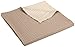 Amazon Brand – Pinzon Reversible Square Matelasse Coverlet, Twin, Ivory/Camel