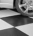 Garage Floor Tiles - Tire Tread - White