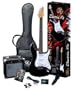 Electric Guitar Package with Guitar, Amp, Bag and Instructional DVD SX EG1K BK