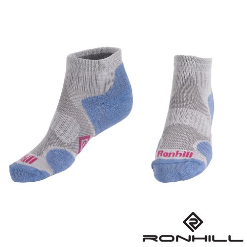 Ron Hill Womens Motion Running Sock Grey / Sky Medium
