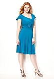 Avenue Plus Size Flutter Sleeveless Ruffle Dress
