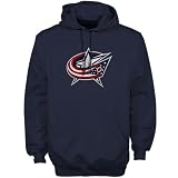 NHL Reebok Columbus Blue Jackets Navy Blue Playbook Pullover Hoody Sweatshirt (X-Large)