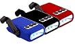 EZ 65001-3PACK 65001 Handcrank Emergency 5 LED Hand Crank Flashlight 3 Pack - 1 x BLUE, 1 x RED and 1 x BLACK