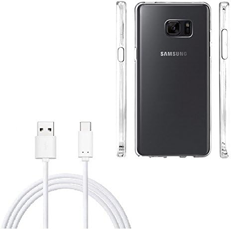USBelieve Crystal Clear Premium Hybrid Protective Case and USB Type C Cable Cord Pack, The Cable for Moto Z, Google Pixel, LG V20 (Type-C Cable)