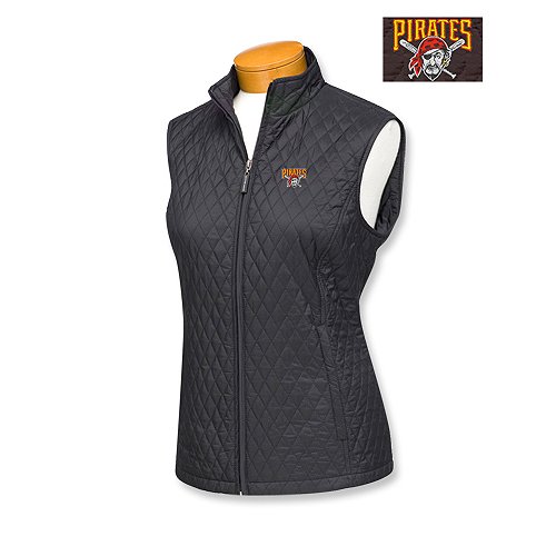 Pittsburgh Pirates Women's Quilted Vest By Cutter & Buck 3X Large