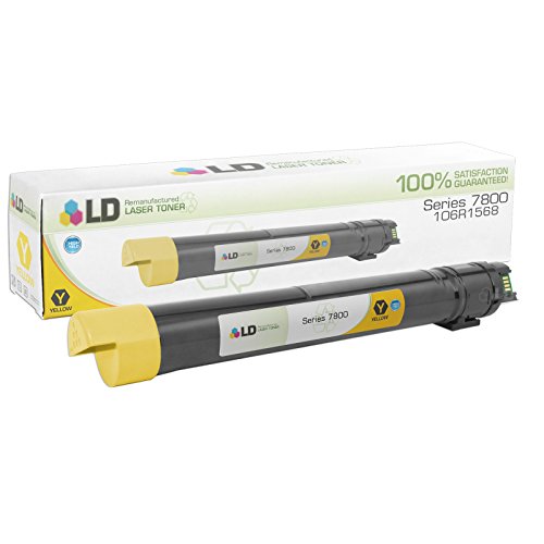 LD © Compatible Xerox 106R01568 / 106R1568 High Yield Yellow Laser Toner Cartridge for use in Xerox Phaser 7800 Printer
