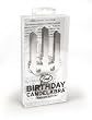 White Birthday Candlabra - celebrate in style