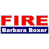 FIRE Barbara Boxer anti obama bumper sticker