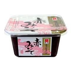 Shinjyo Miso Miso-Suppenpaste, dunkel, (Aka Shiro Miso), 2er Pack (2 x 300 g Packung)