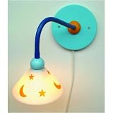 Wandleuchte - Wandlampe - Wand-Leseleuchte Prinz hellblau