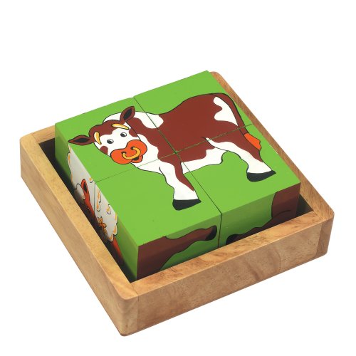 Childrens Toyshop  Toys : Farm block puzzle