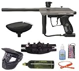 Kingman Spyder Xtra Silver Paintball Gun Package - Silver / Grey