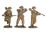 William Britain World War II 54mm Figures BRITISH INFANTRY ADVANCING SET #2, 3PCE SET