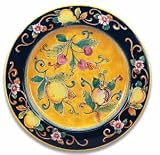 Handmade Lunetta Large Round Platter From Italy
