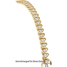 Stunning Lady's 2.00ctw. Yellow Gold Diamond Tennis Bracelet by JSJ