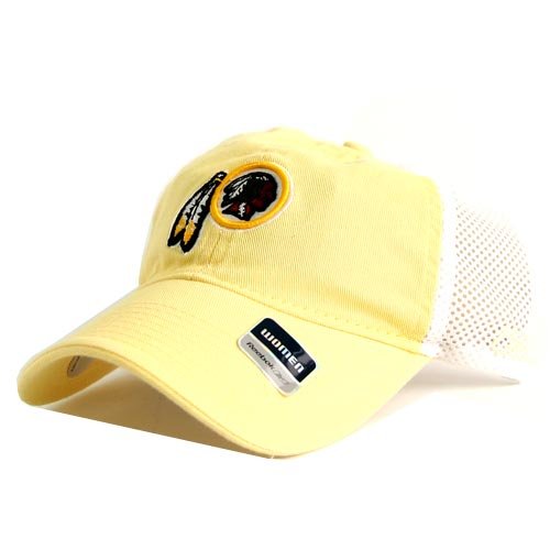 Washington Redskins Womens Yellow Mesh Back Adjustable Baseball Hat