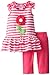 Good Lad Baby Girls' Stripe Knit Flower Applique Legging Set