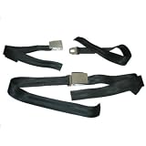 1961L-62 Corvette Remanufactured Seat Belt Assembly Black by Chevrolet