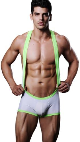 Tragarse Men's Sexy Mesh Thin Jockstrap Sporty Singlet XB102EV (XL, White)