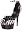 Zebra Print Satin/Black