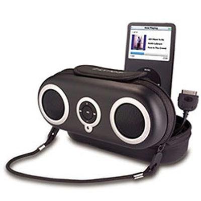 Electronics: iHome iH13B Protective Speaker Case for iPod  Black 